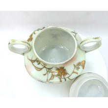 Load image into Gallery viewer, Vintage Nippon Style Moriage Creamer &amp; Sugar Bowl Set Hand Painted Gold Floral