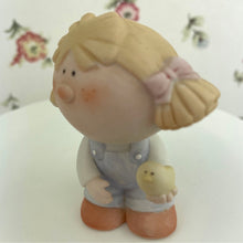Load image into Gallery viewer, Vintage Bumpkins Girl with a Chick Ceramic Figurine by George Good.