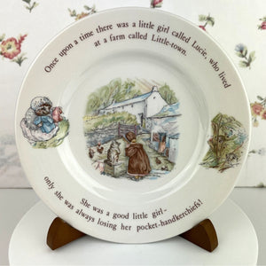Beatrix Potter Mrs. Tiggy-Winkle Decorative Plate, Wedgwood China, Made in England