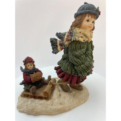 Yesterday's Child - Courtney w/ Phoebe Over the River, Dollstone Collection Figurine