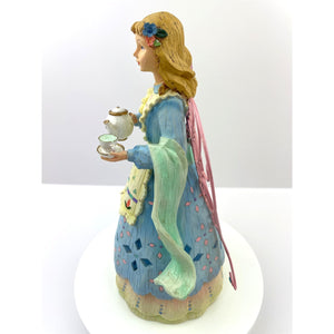 Classic Treasures Tea Time Angel, Collectable Winter Season Angel Figurine