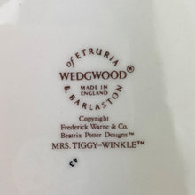 Load image into Gallery viewer, Beatrix Potter Mrs. Tiggy-Winkle Decorative Plate, Wedgwood China, Made in England