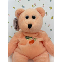 Load image into Gallery viewer, Classy Tassy&#39;s Bears TLC Beanbag Teddy Bear - Peaches Gorja 1998