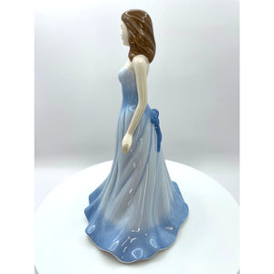 Royal Doulton Bone China Gemstones Collection March Aquamarine Figurine