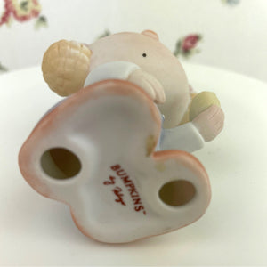 Vintage Bumpkins Girl with a Chick Ceramic Figurine by George Good.