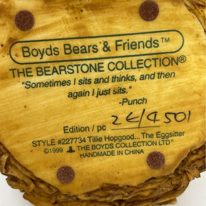 Boyds Bears - Tillie Hopgood The Eggsitter, The Bearstone Collection