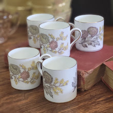 Load image into Gallery viewer, Wedgwood Lichfield Bone China Demitasse Cups Set of 5