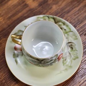 Vintage J&C Bavaria Espresso Cup and Saucer, Porcelain Demitasse Teacup