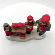 Load image into Gallery viewer, Vintage Christmas Village Figurine - Selling Hot Chocolate Porcelain Statuette