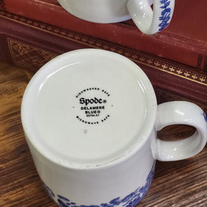 Spode Delamere Blue Coffee Mug, Earthenware Coffee Cup Made in England - Sold Separately