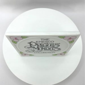The Enesco Precious Moments Collection Porcelain Shelf Sitter Sign, 1990 Samuel J Butcher