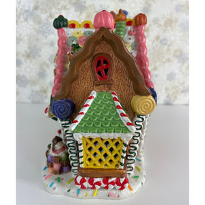 Lemax Sugar N Spice Gingerbread Cottage Porcelain Lighted House