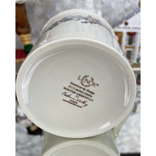 Load image into Gallery viewer, Winter Greetings Mug by Lenox, Vintage Fine Bone China Coffee Cup, Christmas Decor, Holiday Dishes, Xmas Collectable