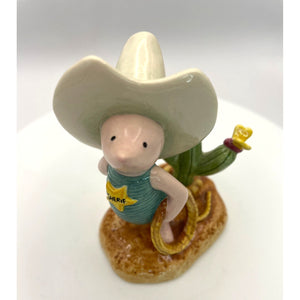 Vintage Howdy Sheriff Piglet Royal Doulton The Wild West Collection