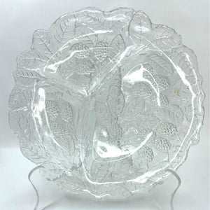 Vintage Indiana Glass Loganberry Pattern Divided Relish Tray