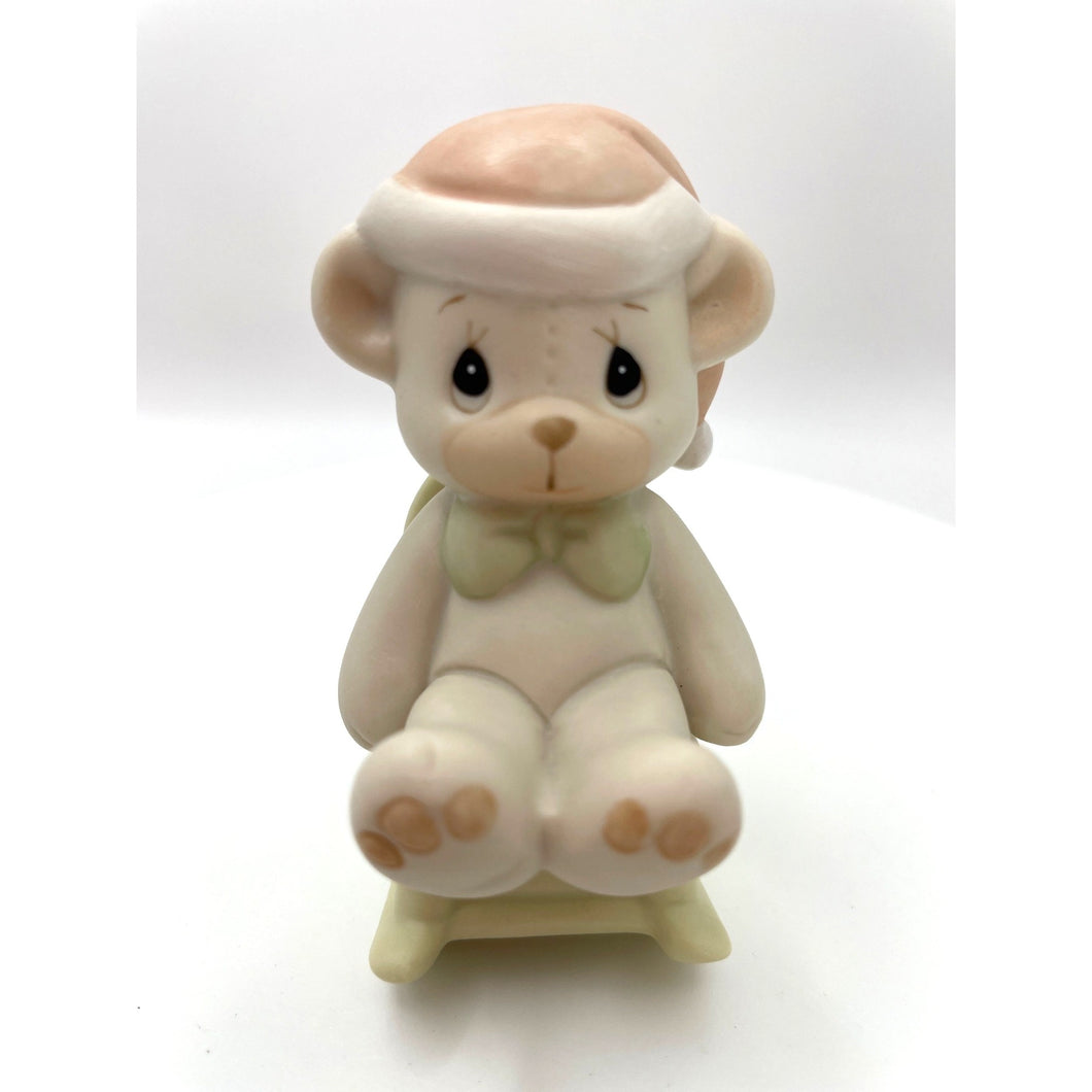 Precious Moments Santa Bear In a Rocking Chair, Samuel J. Butcher, Enesco #522856