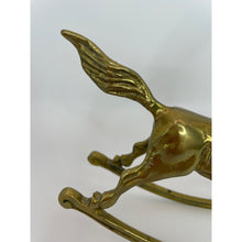 Load image into Gallery viewer, Vintage Solid Brass Rocking Horse Figurine