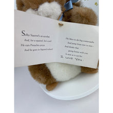 Load image into Gallery viewer, Hallmark Plush Selby Squirrel Stuffed Animal Soft Toy Brown with Blue Ribbon and Original Tag
