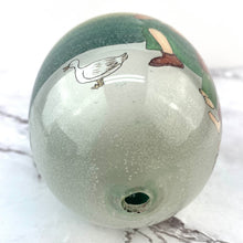 Load image into Gallery viewer, Hand Blown Glass Egg with Stand 1991 SMC in Box Religious Design Li Bien Painted
