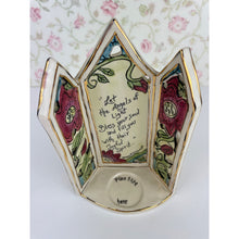Load image into Gallery viewer, Blue Sky Clayworks Angels of Light T-Lite/Tealight Ceramic Candleholder, Angel Blessing Candle Stand by Heather Goldminc