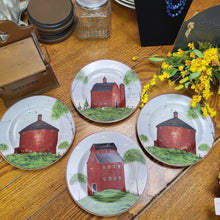 Load image into Gallery viewer, Warren Kimble Collectible Barn Plates, Set of 4 Farmhouse Decor Decorative Plates