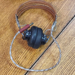 Vintage Military Navy Aviation Headset Receiver WW2 ANB-H-1 Western Electric Company