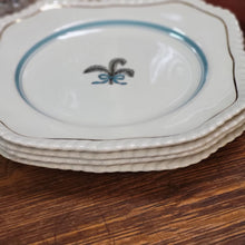 Load image into Gallery viewer, Johnson Bros. Old English &quot;Prince of Wales&quot; Teal Ivory Square Plate - Sold Separately