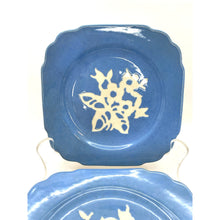 Load image into Gallery viewer, Blue Harker Cameoware - Dainty Flower Blue Virginia Bread and Butter Dessert Plate - Set of 4