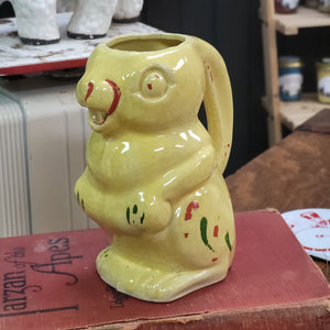 Vintage Ceramic Bunny Pitcher/Creamer, Made in Japan