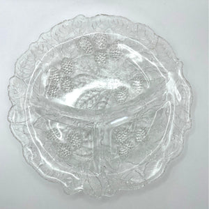 Vintage Indiana Glass Loganberry Pattern Divided Relish Tray