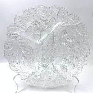 Vintage Indiana Glass Loganberry Pattern Divided Relish Tray