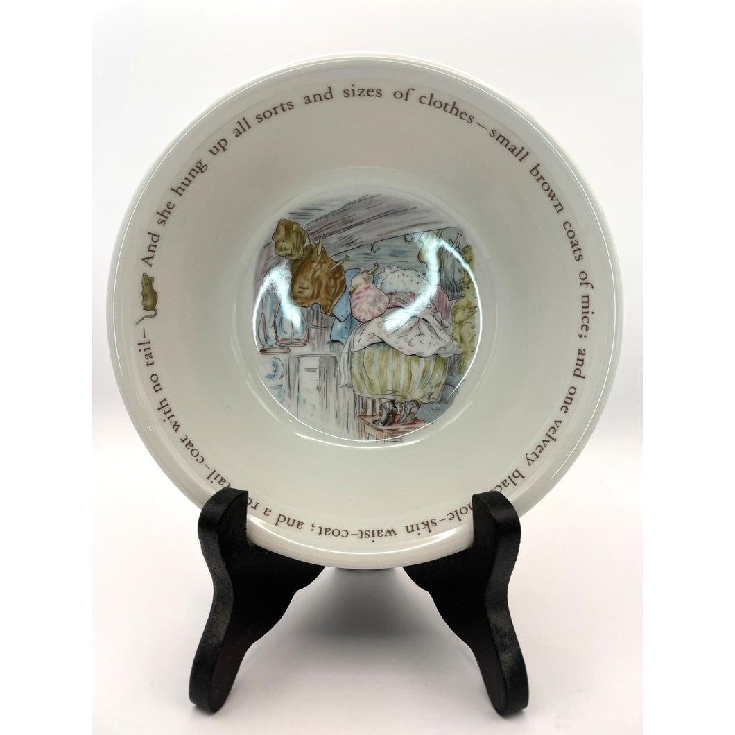 Wedgwood China Mrs. Tiggy-Winkle Bowl, Beatrix Potter Collectible, Made in England
