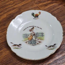 Load image into Gallery viewer, Antique Saucer &quot;The Maiden All Forlorn.&quot; Hand Painted Transfer