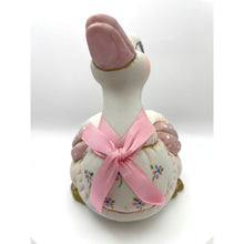 Load image into Gallery viewer, Vintage Lefton Ceramic Duck, Bisque Pink and White Figurine