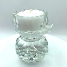 Load image into Gallery viewer, Crystal Snowman Votive Candle Holder - Holiday Christmas Decor