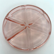 Load image into Gallery viewer, Vintage Handblown Pink Depression Glass Coasters, Set of 3 Pink Glass Trinket Ring Dishes