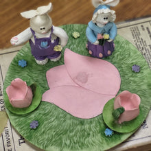 Load image into Gallery viewer, Vintage Easter Tea Set, Home Accents Collection Mini Bunny Tea Set
