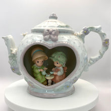 Load image into Gallery viewer, Precious Moments &quot;Tea for Two&quot; Musical Teapot Figurine by Enesco