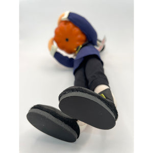 Vintage Annalee Thanksgiving Doll Pilgrim Man Holding Pumpkin