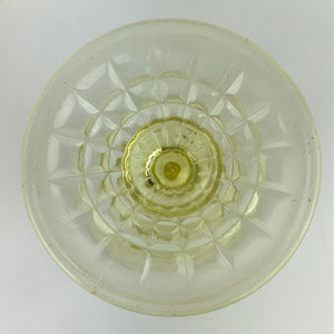 Anchor Hocking Yellow Princess Parfait Footed Depressionware Glasses/Goblets - Set of 4