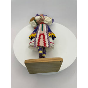 Vintage Handmade Bulgarian Girl Doll 1970's