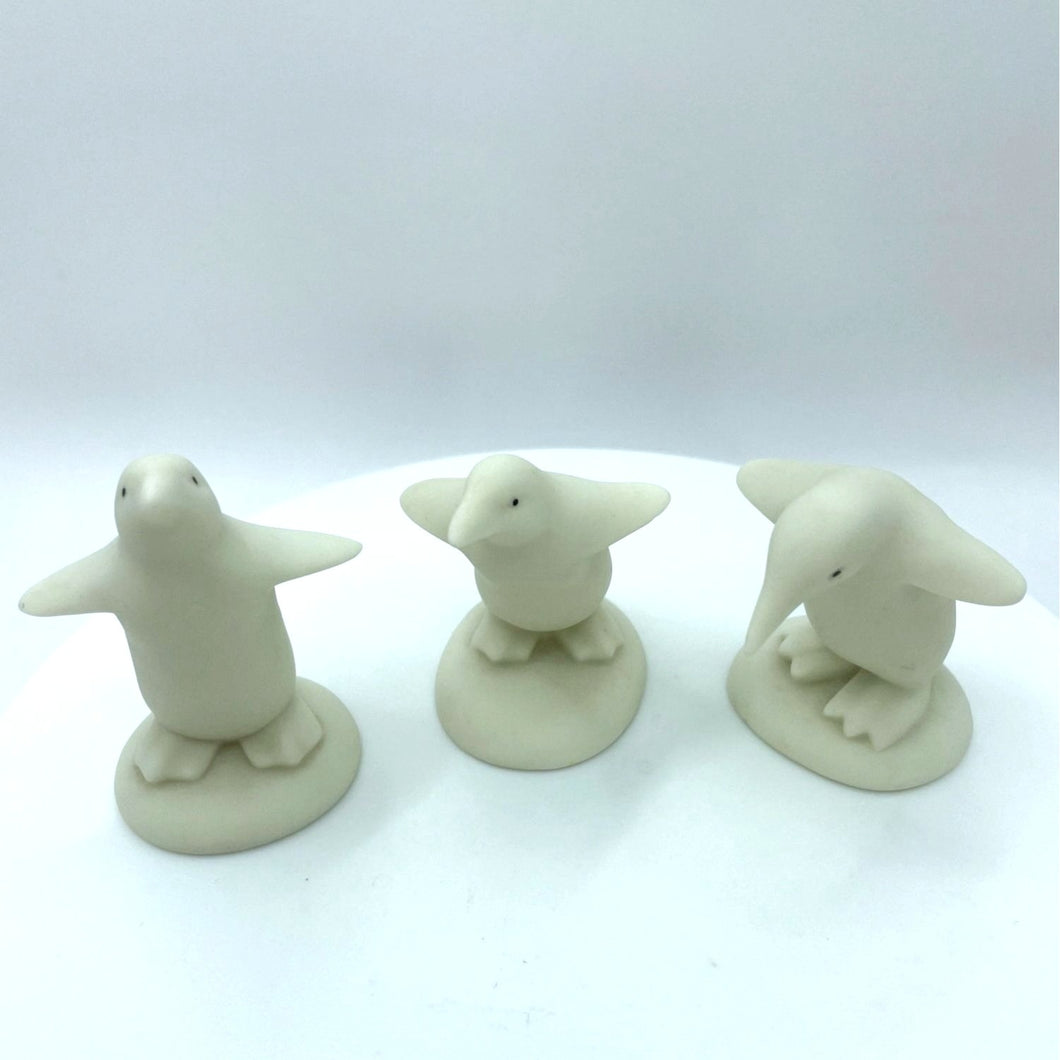 Dept. 56 Snowbabies Parade of the Penguins Porcelain Figurines - Set of 3