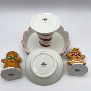 Waterford 7pc Mini Christmas Dessert Set - Holiday Heirlooms Collection #13435