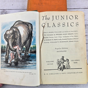 Vtg Collier's Junior Classics Volumes 6,7,8 and 9 Set of 4