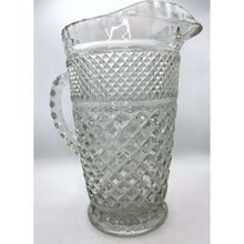 Load image into Gallery viewer, Vintage Anchor Hocking Wexford Large Glass Cut Glass Pitcher
