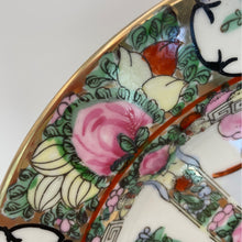 Load image into Gallery viewer, Vintage Chinese Famille Rose Porcelain Plate, Made in China Gold Gilded Decorative Platter