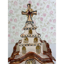 Load image into Gallery viewer, Blue Sky Clayworks La Mission de Milagros T-Lite Candle House by Heather Goldminc