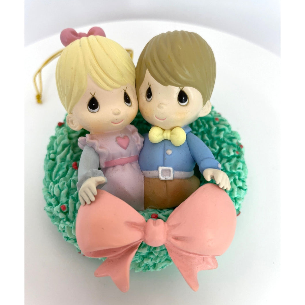 Precious Moments Wreath Ornament - Home For The Holidays Collection by Enesco
