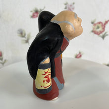 Load image into Gallery viewer, Vintage Japanese Hakata Urasaki Clay Doll Figurine - Old Man with a Lantern