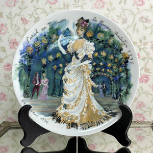 Henri D’Arceau Limoges Collector's Plate - Sarah en Tournure La Femme Tentation